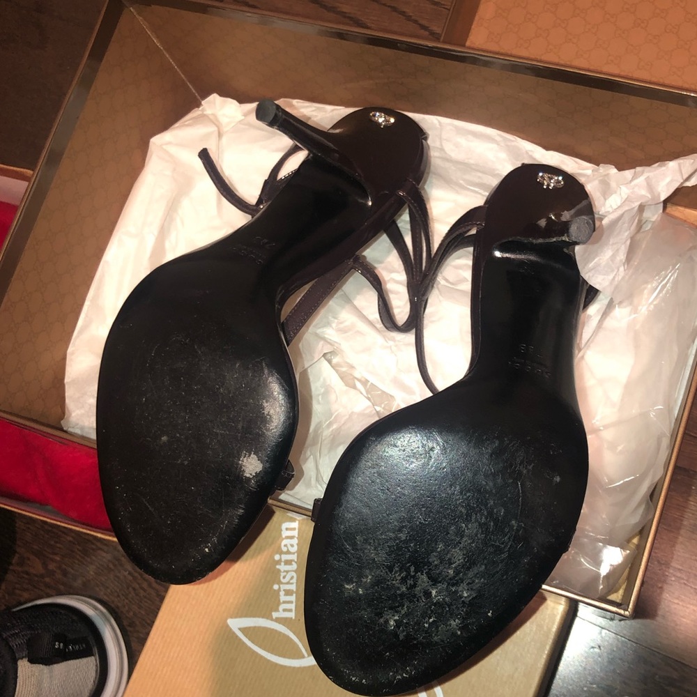 Gucci Swarovski Crystal GG Strappy heels - Picture 5 of 8